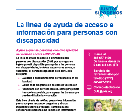 La línea de ayuda de acceso e información para personas con discapacidad  DIAL  