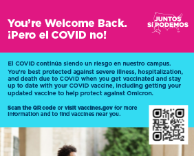 You’re Welcome Back. ¡Pero el COVID no! (Universidad) 