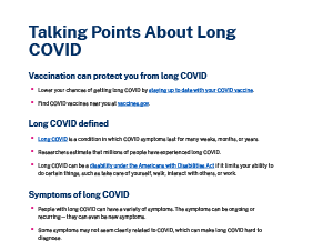 Talking Points About Long COVID