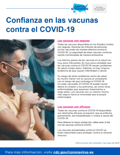 Confianza en las vacunas contra el COVID-19 para los promotores de salud