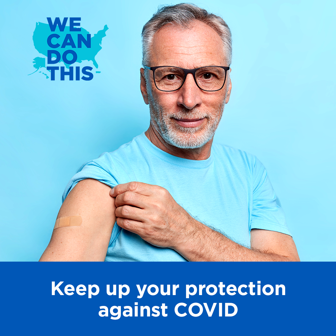 Keep up your protection against COVID FB and IN