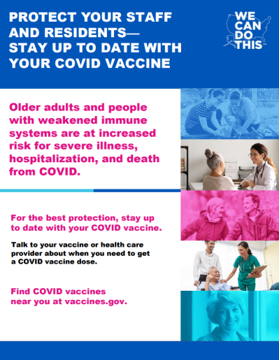 Protect Your Staff and Residents — Stay Up to Date With Your COVID Vaccine